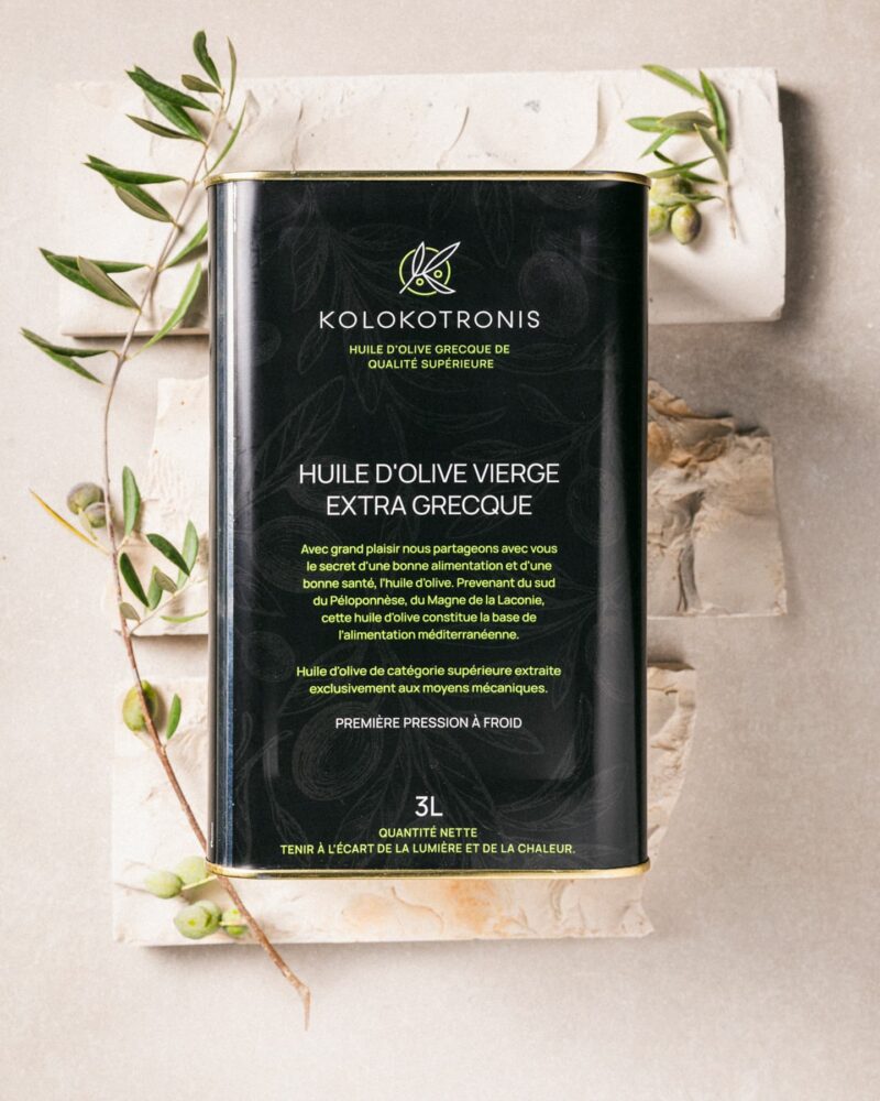 Huile d'olive grecque de qualité supérieure
