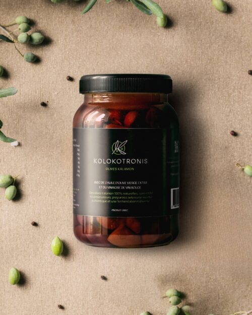 Olives Kalamon disponibles en format de 400g.