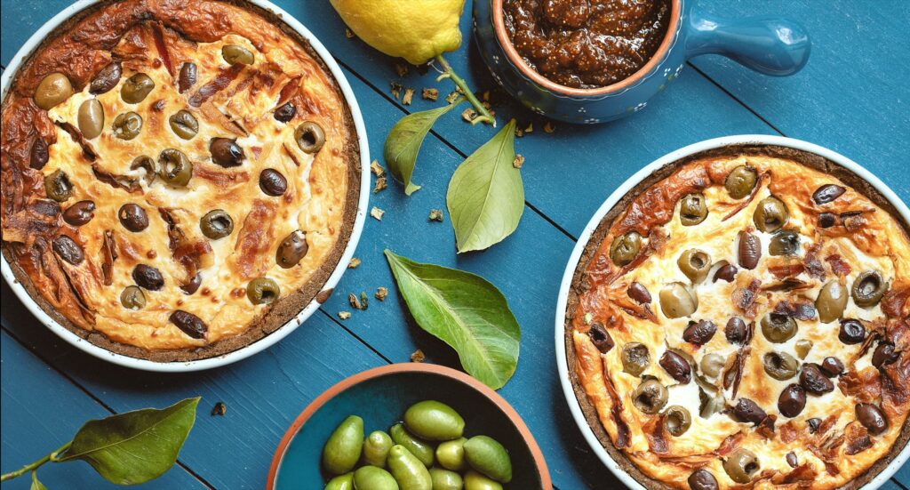 Pita aux olives et à l’orange - recettes grecques traditionnelles