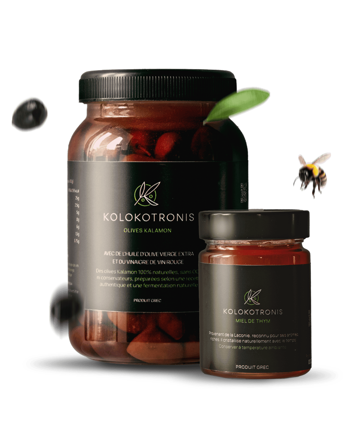 Miel de thym grec & Olives Kalamon